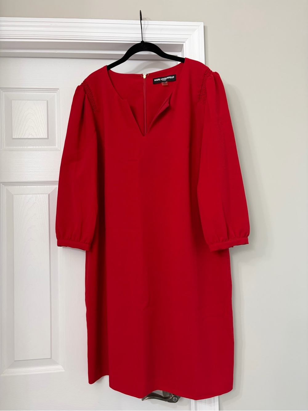 Karl Lagerfeld V-Neck Shift Dress